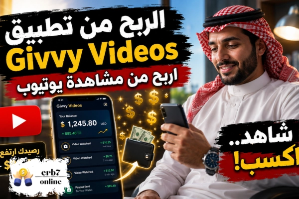 الربح من تطبيق Givvy Videos من خلال مشاهدة يوتيوب