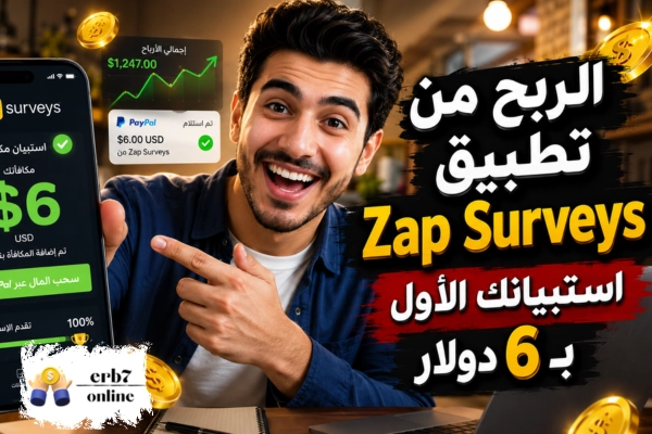الربح من تطبيق Zap Surveys استبيانك الأول بـ 6 دولار